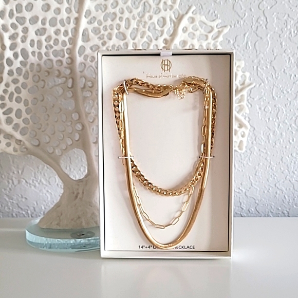 House of Harlow 1960 Jewelry - 💚New in box. House of Harlow 1960 Layered Gold Necklace